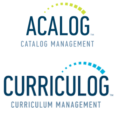 Acalog, Curriculog Combined Logos