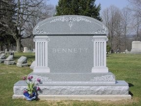 memorial at cemetery