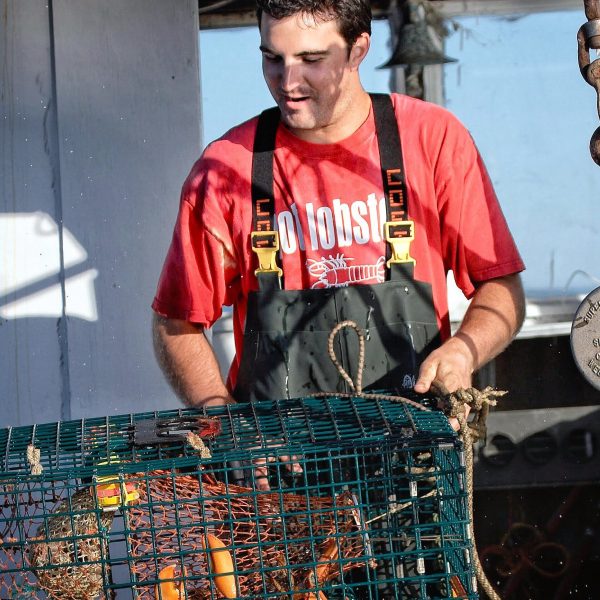 John Ready with Lobster trap