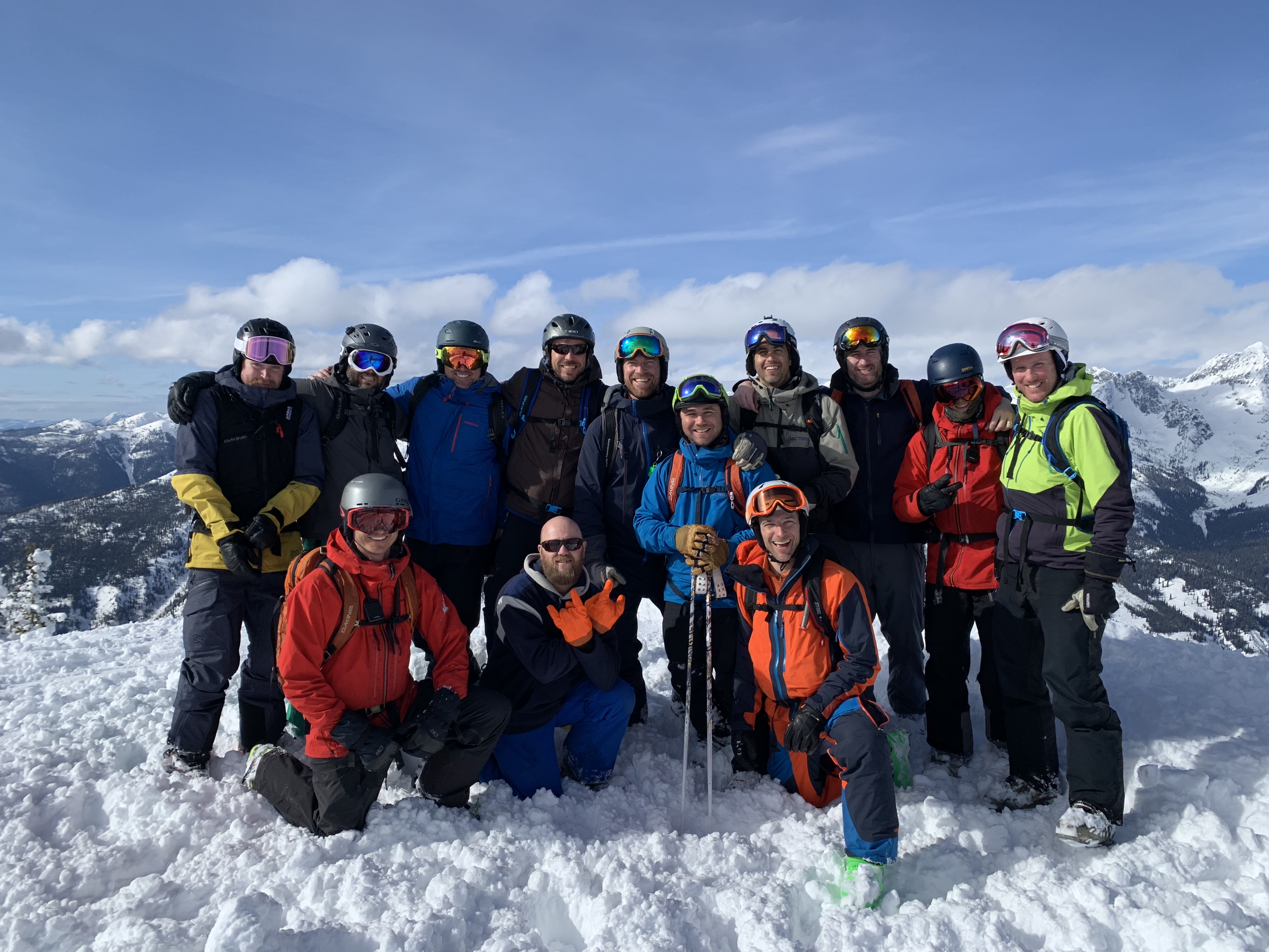 Group of skiers at Retallack